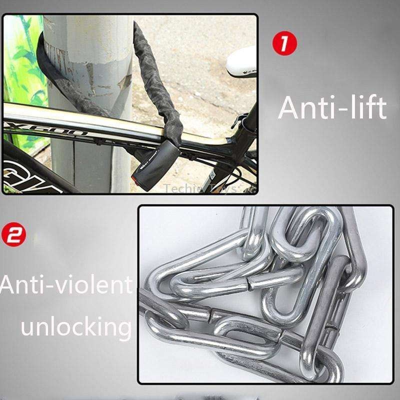 WEST BIKING 0705042 Bicycle Anti-Theft Key Lock Mountain Bike Motorcycle Chain Lock, Specification:
