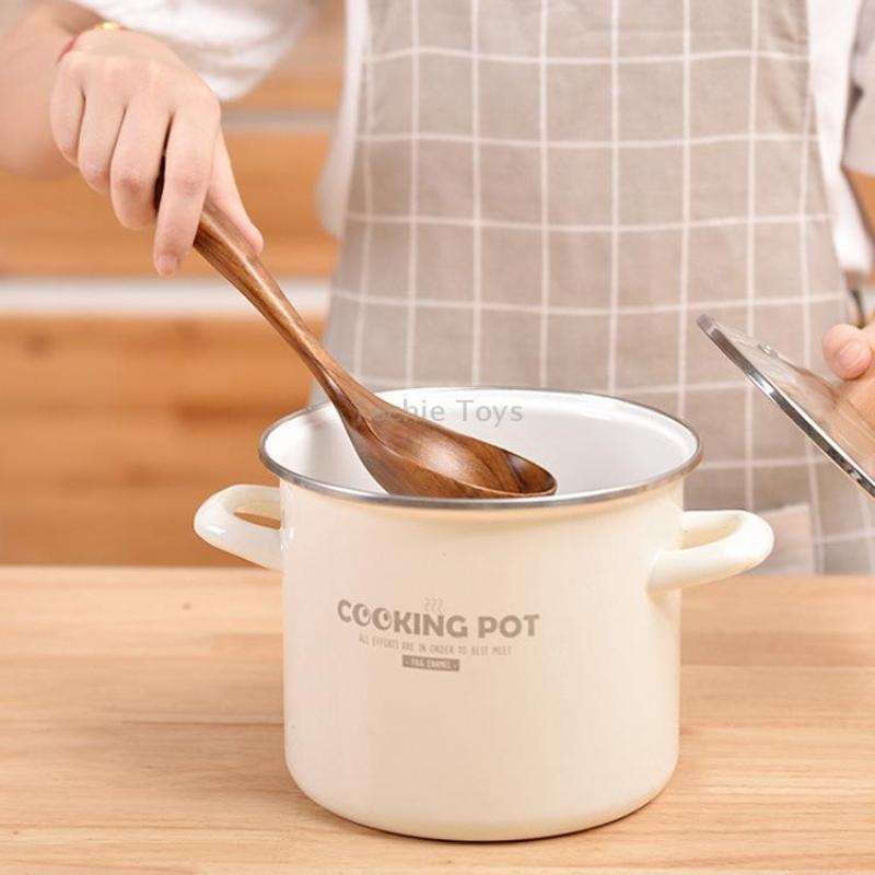 Non-Stick Pot Wood Spoon Teak Scoop Tableware Long Handle Filter Spoon