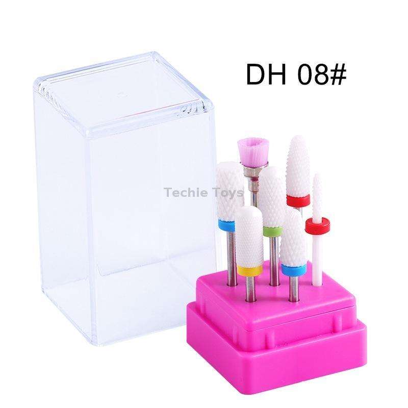 Ceramic Tungsten Steel Alloy Nail Strip Tool Set Grinding Machine Grinding Brush Polishing Tool, Col