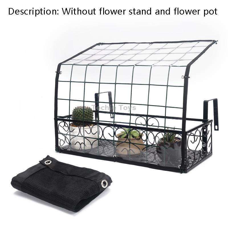 Flower Frame Sunshade Net Balcony Flower Sunscreen Rain Frame Cover Canopy, Specification: 120x24x30