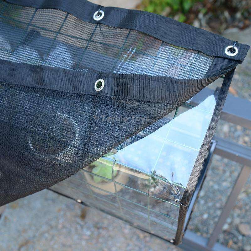 Flower Frame Sunshade Net Balcony Flower Sunscreen Rain Frame Cover Canopy, Specification: 120x24x30