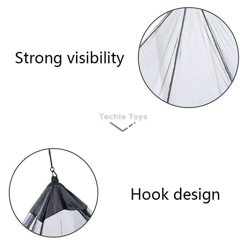 Polyester Mesh Tent Outdoor Camping Single Perspective Anti-Mosquito Net(Army Green)