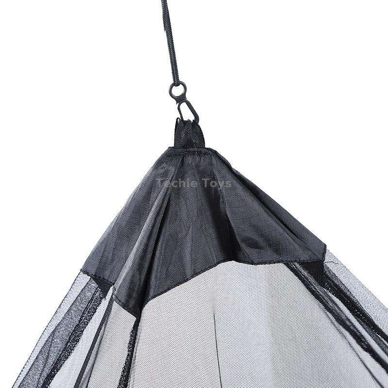 Polyester Mesh Tent Outdoor Camping Single Perspective Anti-Mosquito Net(Army Green)