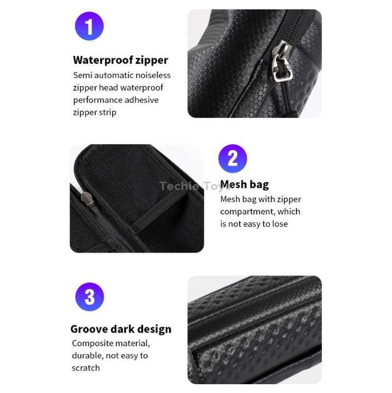 WEST BIKING 1.2L Bicycle EVA Hard Shell Water Bottle Bag With Bottle Cage(Rack+A Black Bag)