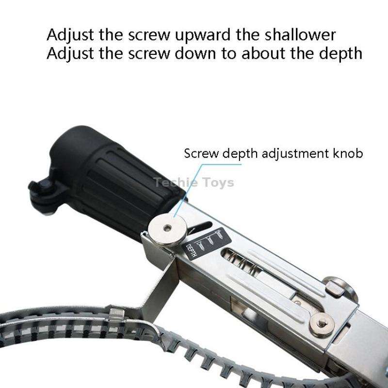 JieLi Chain Belt Screw Converter Electric Screwdriver On Gypsum Board Tool With 50 Chains Strap