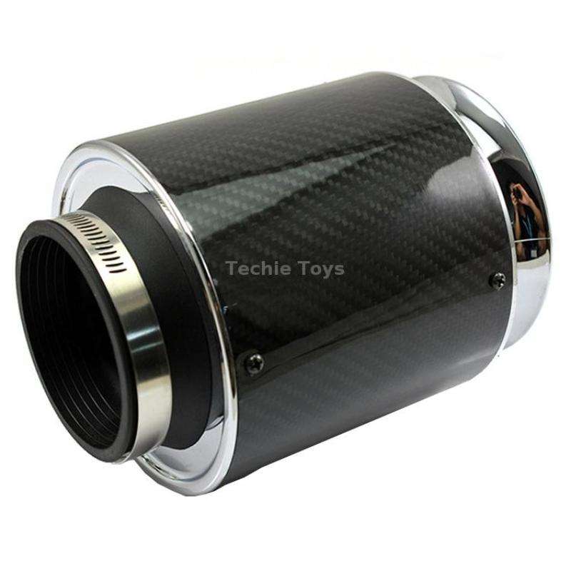 013 Car Universal Modified High Flow Carbon Fiber Mushroom Head Style Air Filter, Specification: Lar