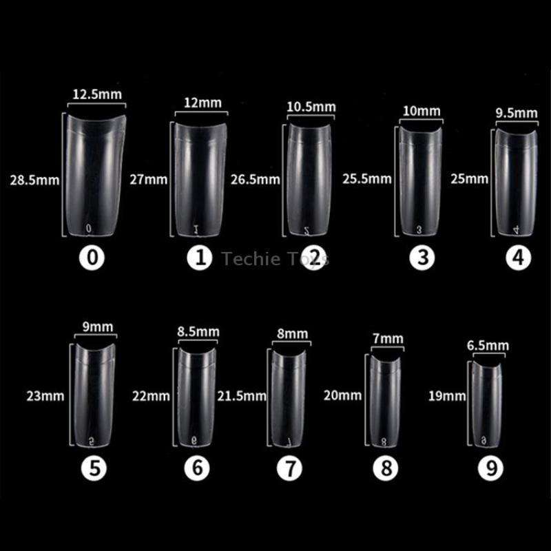 FABIYAN Nail Brush Nail Piece Set Nail Art Polishing Supplies Set, Specification: Transparent Full-s