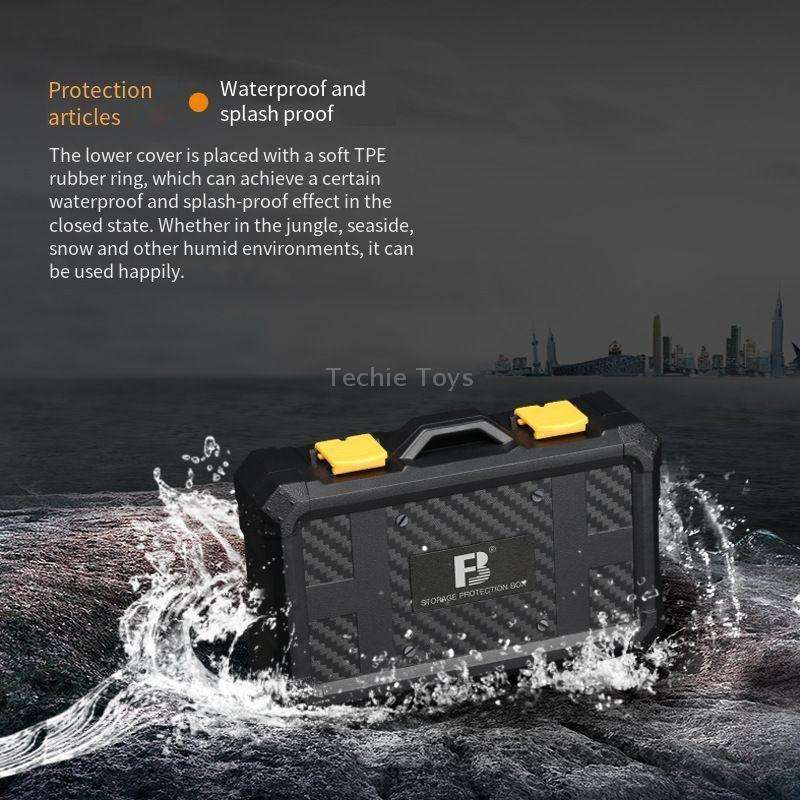 SCB08 Camera Battery Storage Card Protection Box Battery Storage Box(Black)