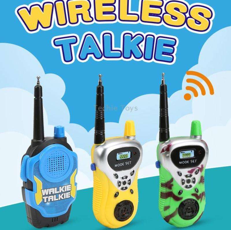 1 Pair Intelligent Wireless Call Walkie-Talkie Remote Dialogue Interactive Children Toys(Blue)