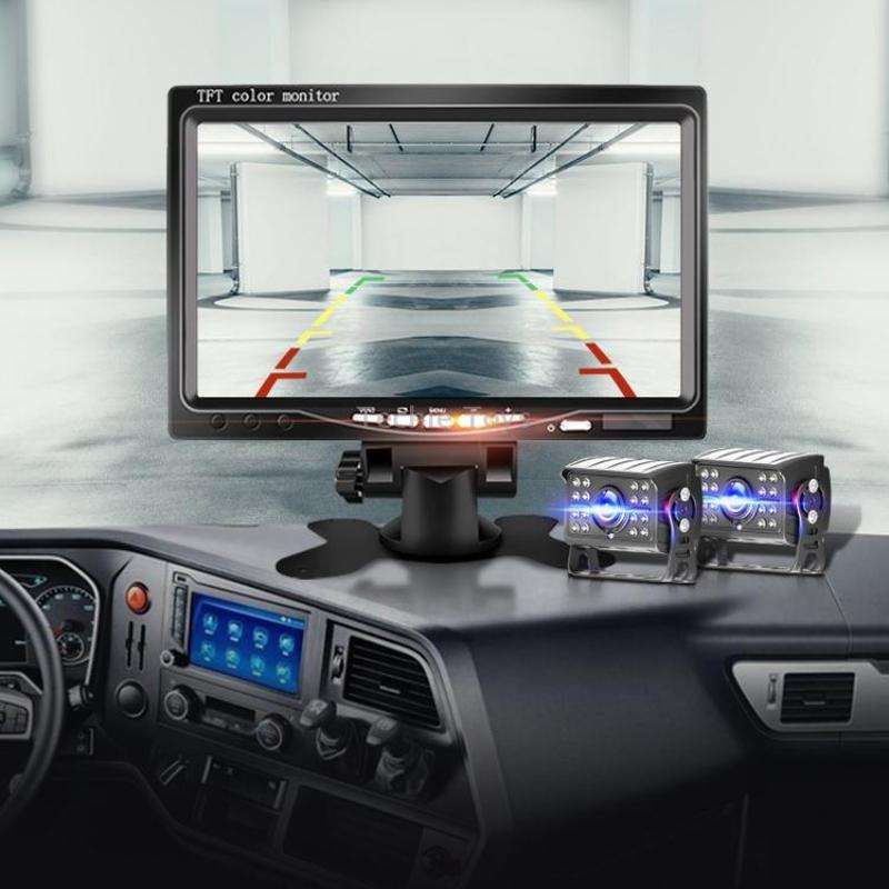 Big Truck 7 Inch Display Night Vision Camera Reversing Monitoring System Car HD Inverted Video, Reso