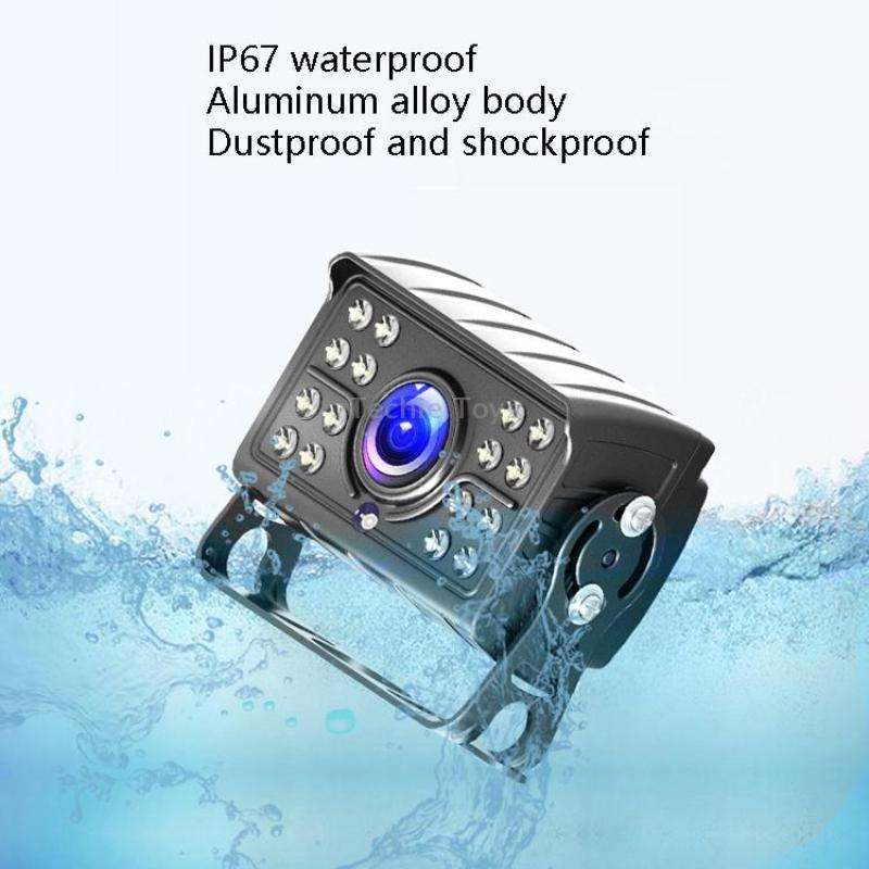 Big Truck 7 Inch Display Night Vision Camera Reversing Monitoring System Car HD Inverted Video, Reso