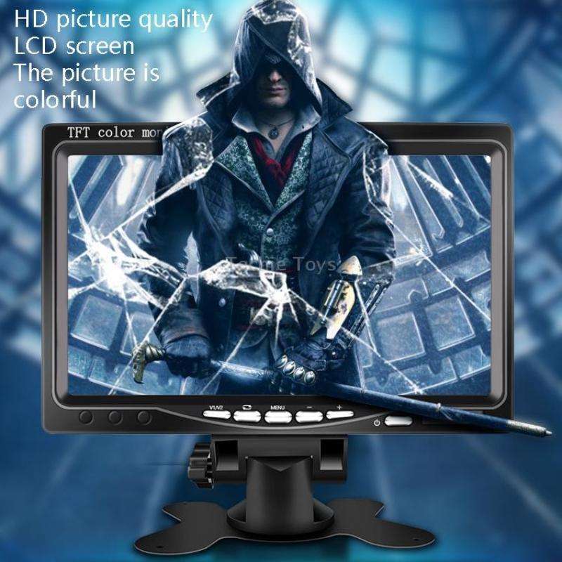 Big Truck 7 Inch Display Night Vision Camera Reversing Monitoring System Car HD Inverted Video, Reso
