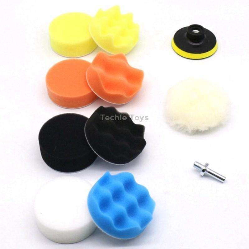 7 Inch 11 In 1 3-7 Inch Car Polishing and Waxing Sponge Plate Sponge Pad Set