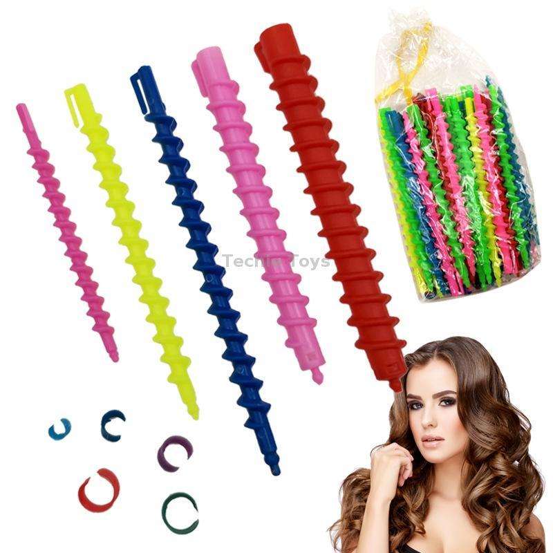 3 Sets Hairdressing Curly Hair Perm Cold Perm Screw Bar Hair Salon Supplies Color Random Delivery, S