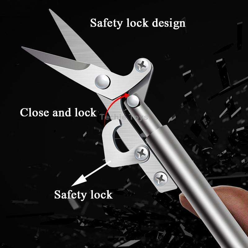 Gardening Pointed Fruit Picking Shears( Black)
