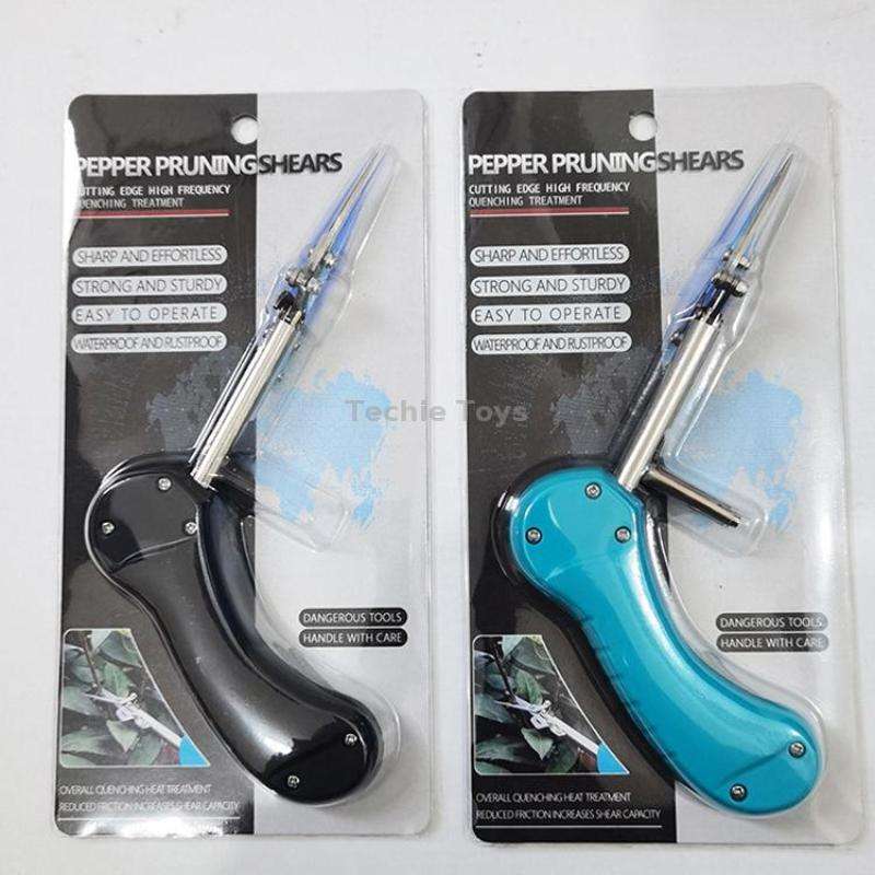 Gardening Pointed Fruit Picking Shears( Black)