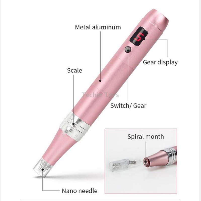 Microcrystalline Nano Electric Importer Micro-Needle Freckle Removal Beauty Instrument, Colour: Rlec