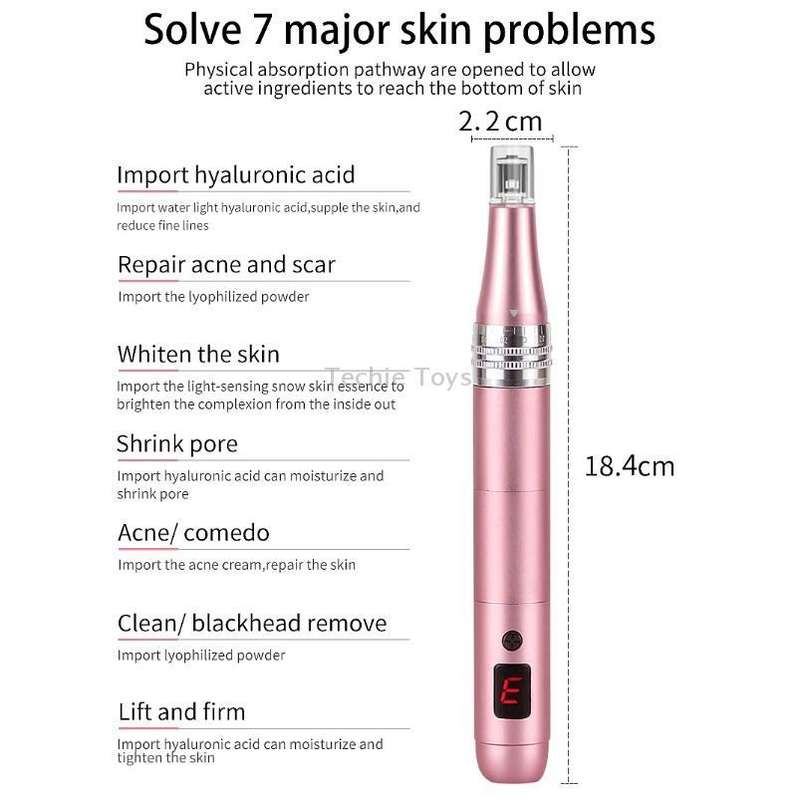 Microcrystalline Nano Electric Importer Micro-Needle Freckle Removal Beauty Instrument, Colour: Rlec