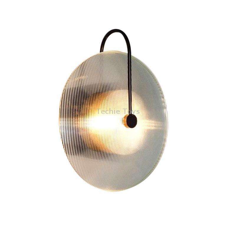 LED Glass Wall Light Corridor Light Three-color light(Black)