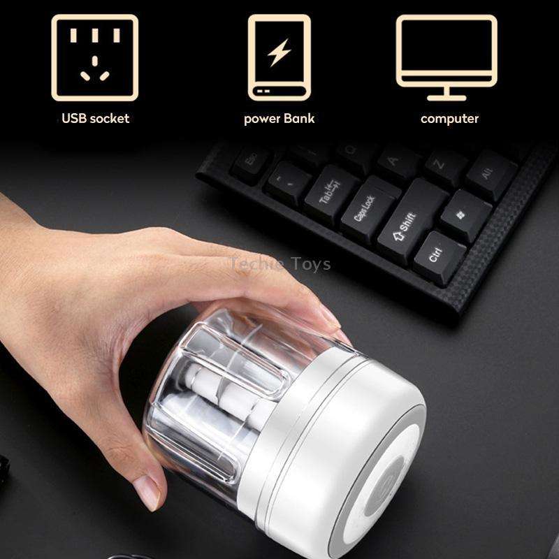 ZM-14 Household Mini Wireless Electric Garlic Masher, Colour: High Cup White 250ml