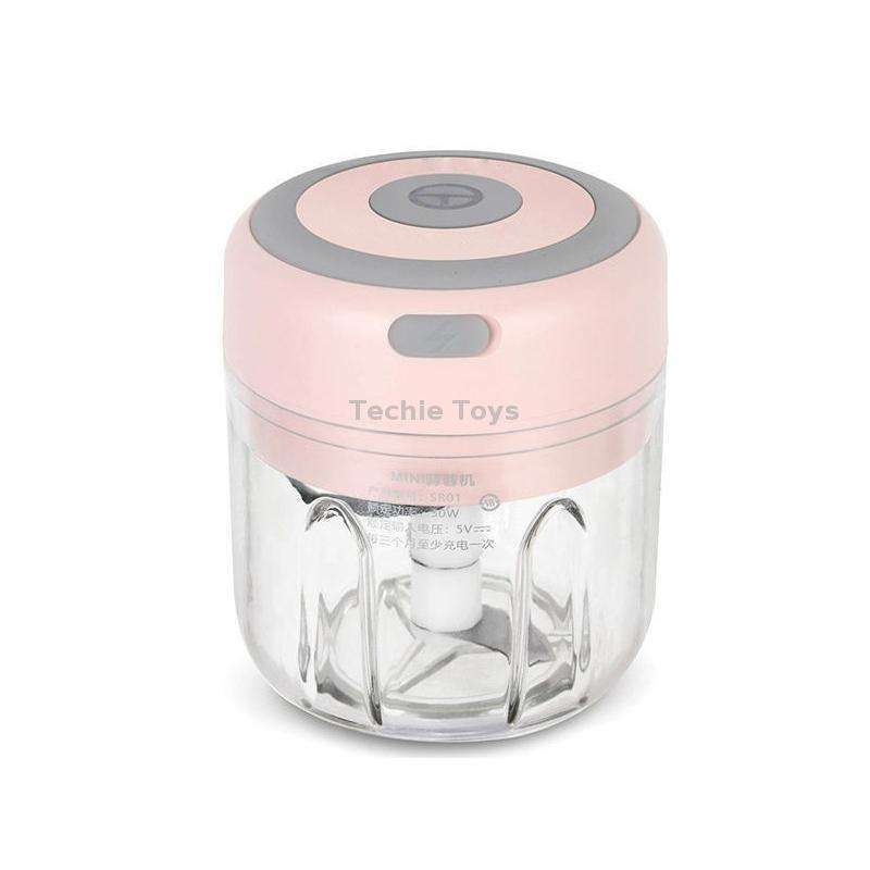 ZM-14 Household Mini Wireless Electric Garlic Masher, Colour: High Cup Pink 250ml