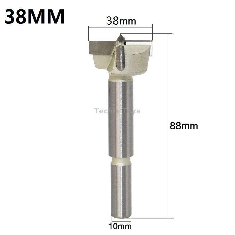 38mm Woodworking Drill Bit Hole Opener Round Lengthened Wooden Door Drill