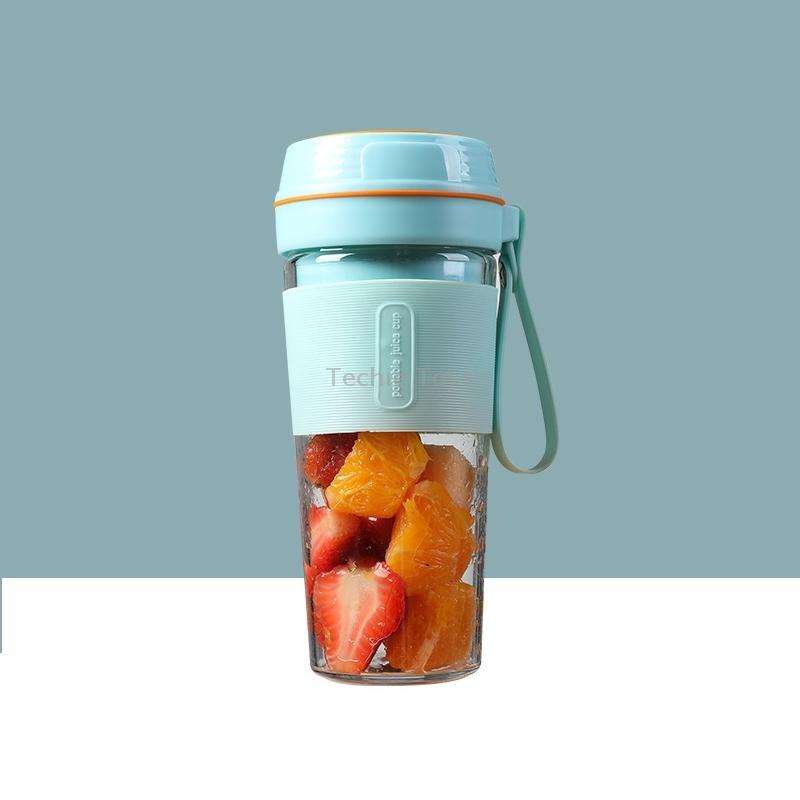 FS1300 Mini Juicer Home Portable Cooking Machine Student Juice Cup Juicer, Colour: Gem Blue Four Bla