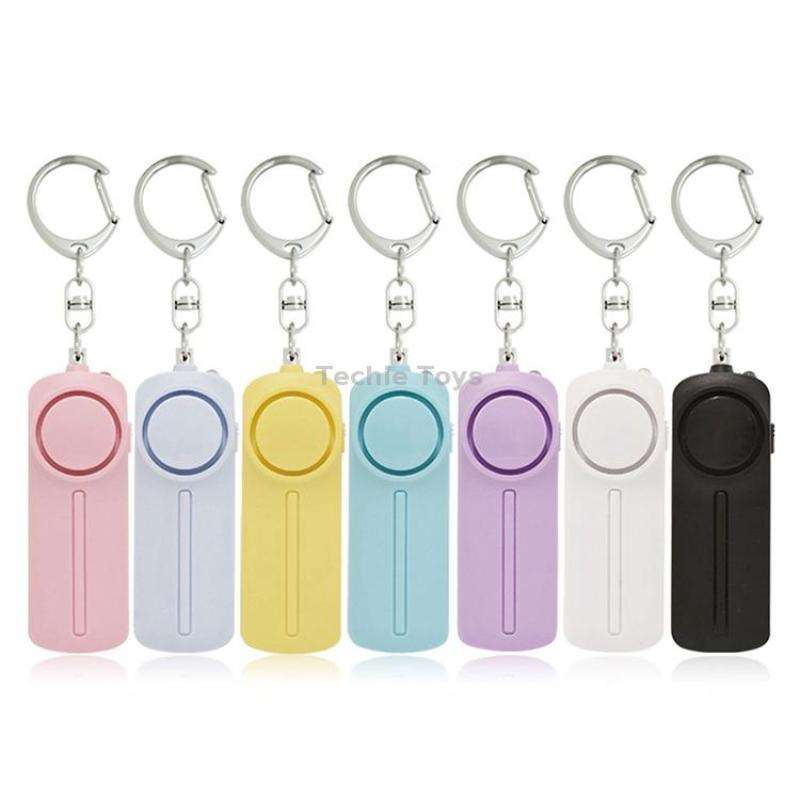AF-9400 130dB Personal Alarm Pull Ring Women Self-Defense Keychain Alarm(Pink)
