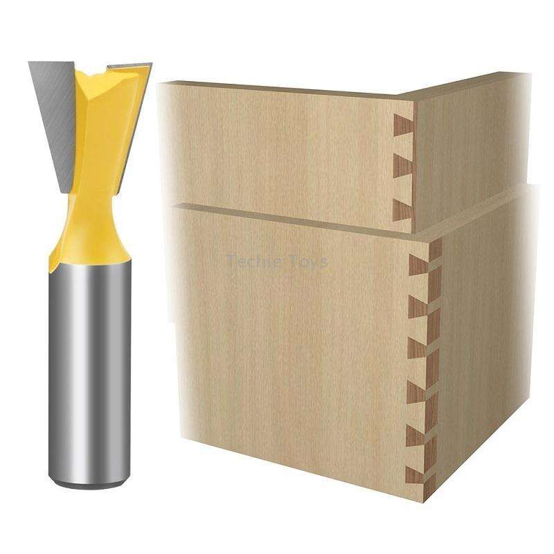 1/2 Handle Dovetail Cutter Wood Engraving Small Milling Cutter, Specification: 5 PCS/Set