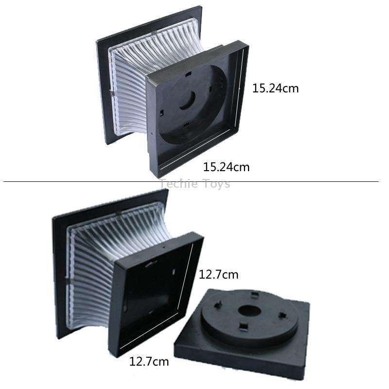 Outdoor Solar Column Lamp IP44 Waterproof Garden Fence Light Solar Street Lamp(Gold Bronze Shell+Whi