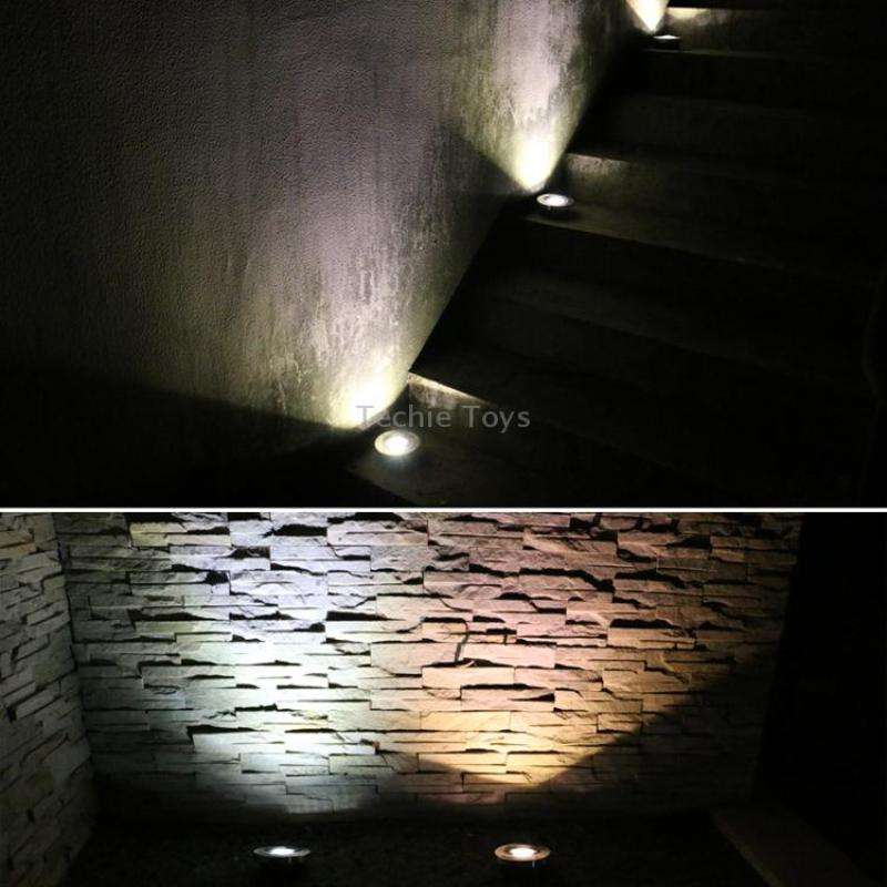 Outdoor Solar Buried Light Household Garden Grass Ground Waterproof Lamp(White Light)