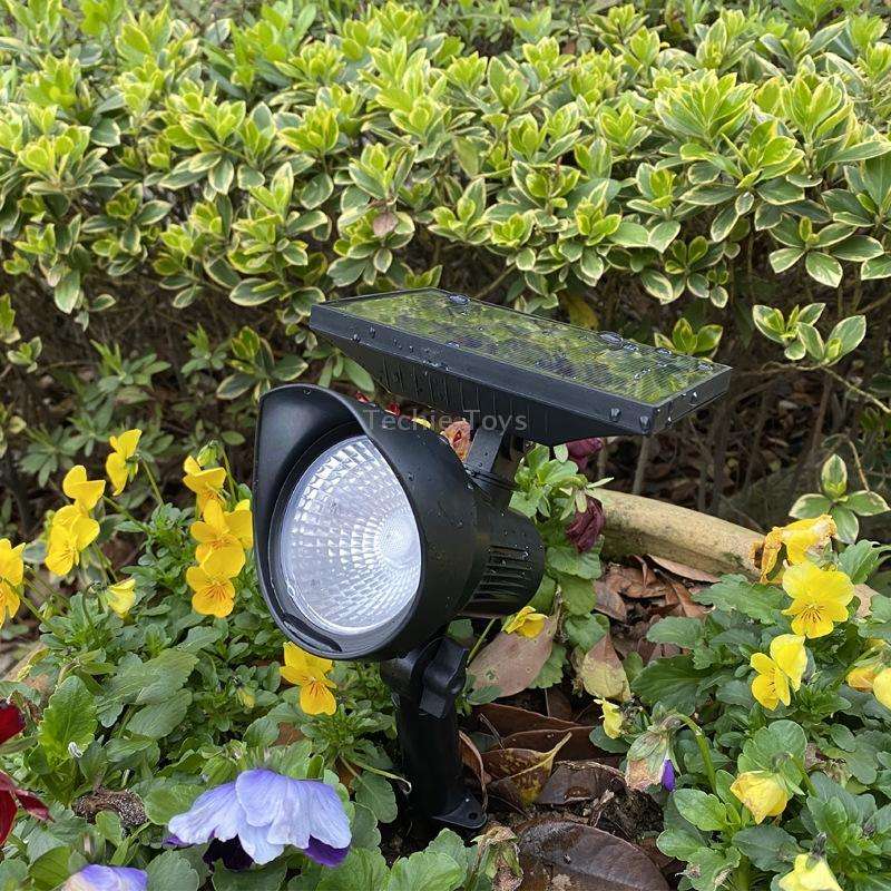 Solar Flood Light Home Solar Garden Villa Lawn Lamp(White Light 6500K)