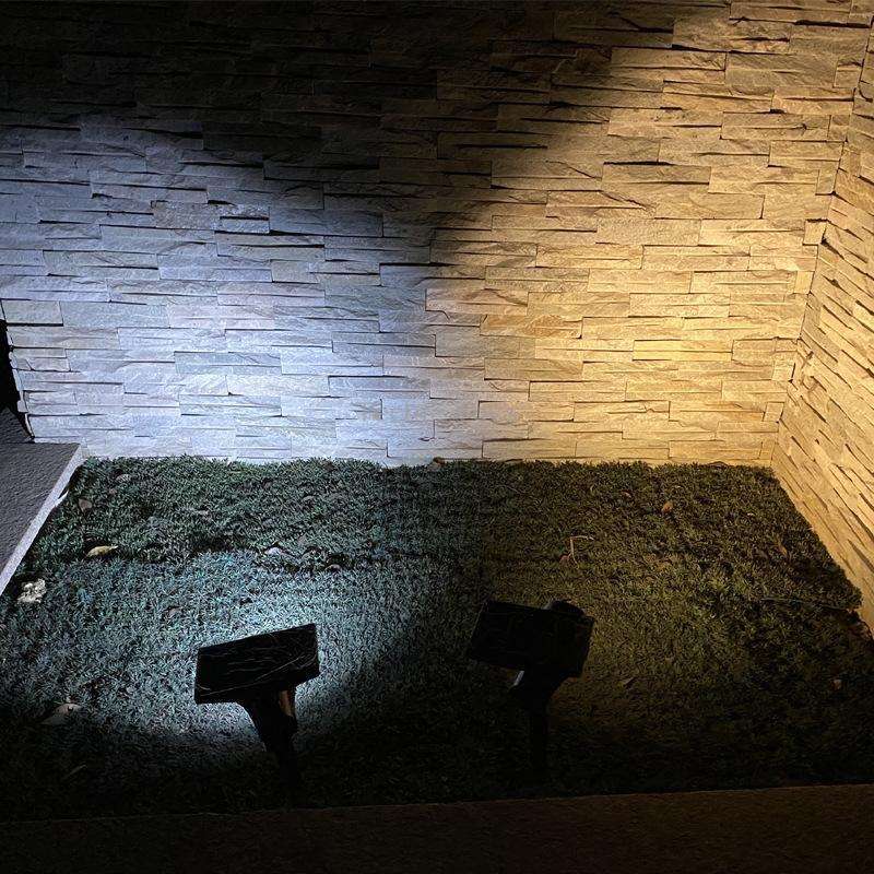 Solar Flood Light Home Solar Garden Villa Lawn Lamp(White Light 6500K)
