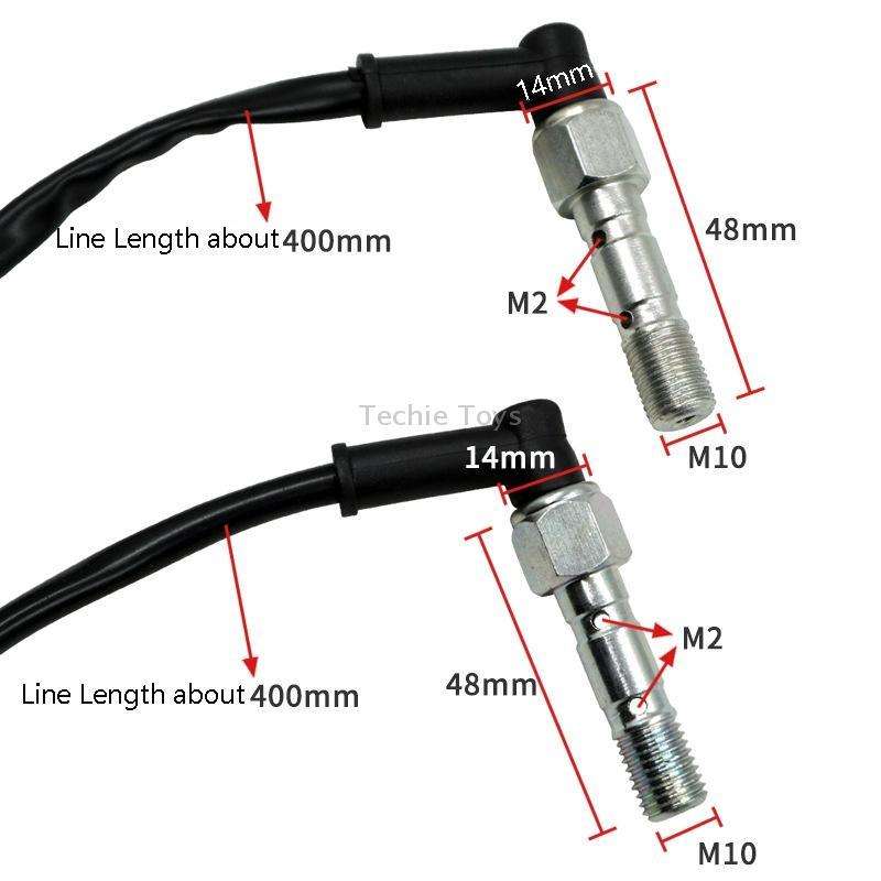Motorcycle Accessories Disc Brake Pad M10 Hydraulic Brake Switch Double Hole Hydraulic Brake Switch,
