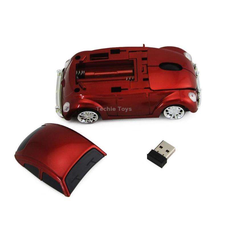 CM0010B 1200 DPI 3-keys Car Shape Wireless Mouse(Black)