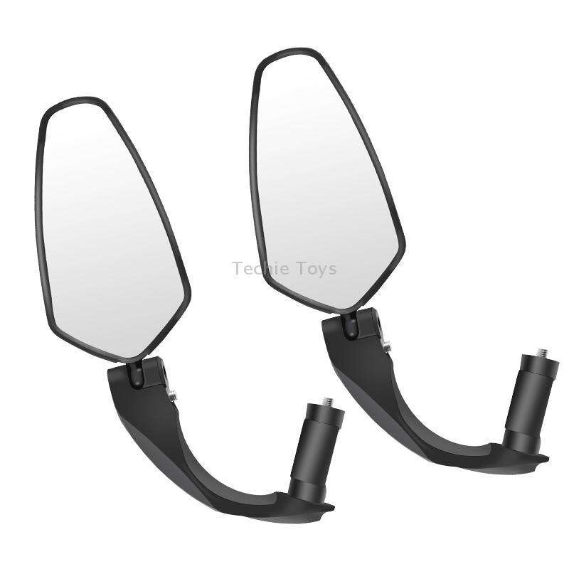 1 Pair WEST BIKING Bicycle Rearview Mirror Adjustable Mirror Mountain Bike Foldable Rearview Mirror(