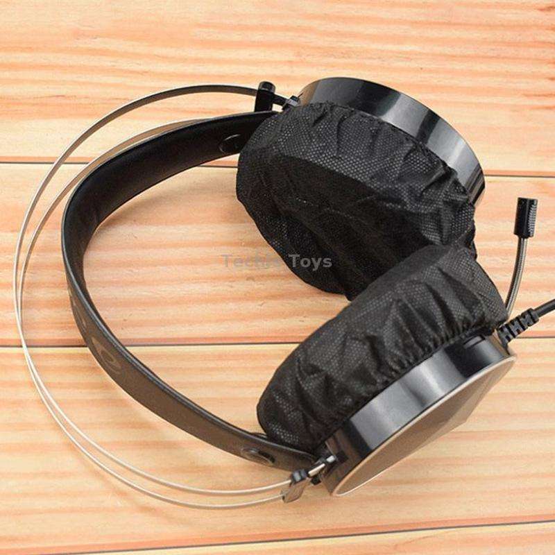 50 Pairs Earphone Disposable Dust Cover Game Headset Non-Woven Protective Cover(50 Pairs of Independ