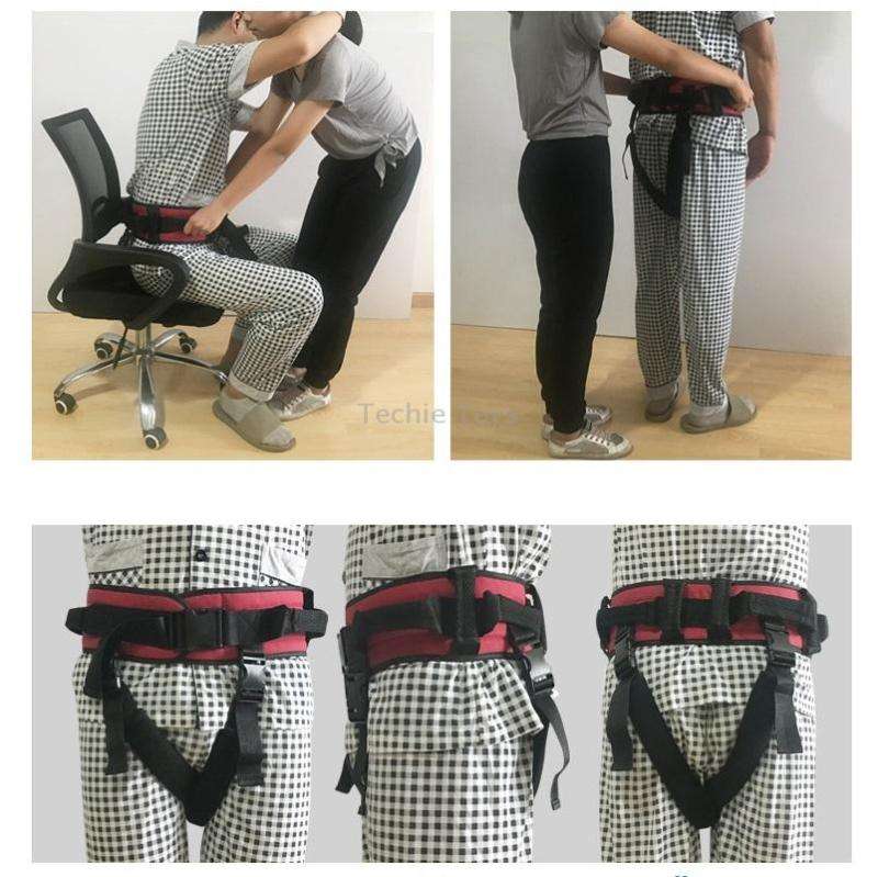 Adult Toddler Belt Anti-Fall Get Up And Shift Belt, Specification: L(Red Black)
