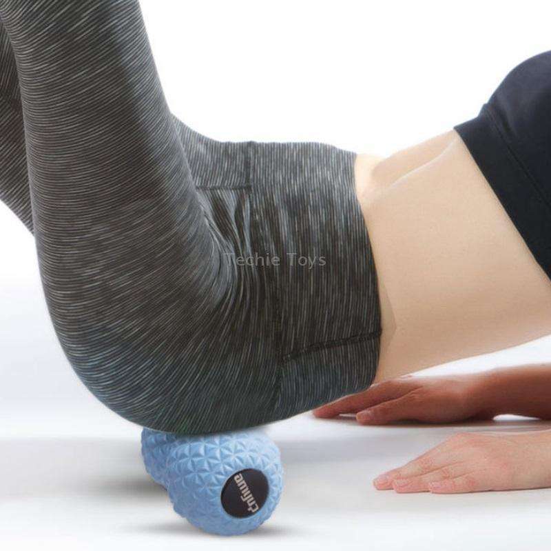 AMYUP Massage Plantar Fascia Ball Cervical Acupoint Deep Muscle Relaxation Peanut Ball(Blue)