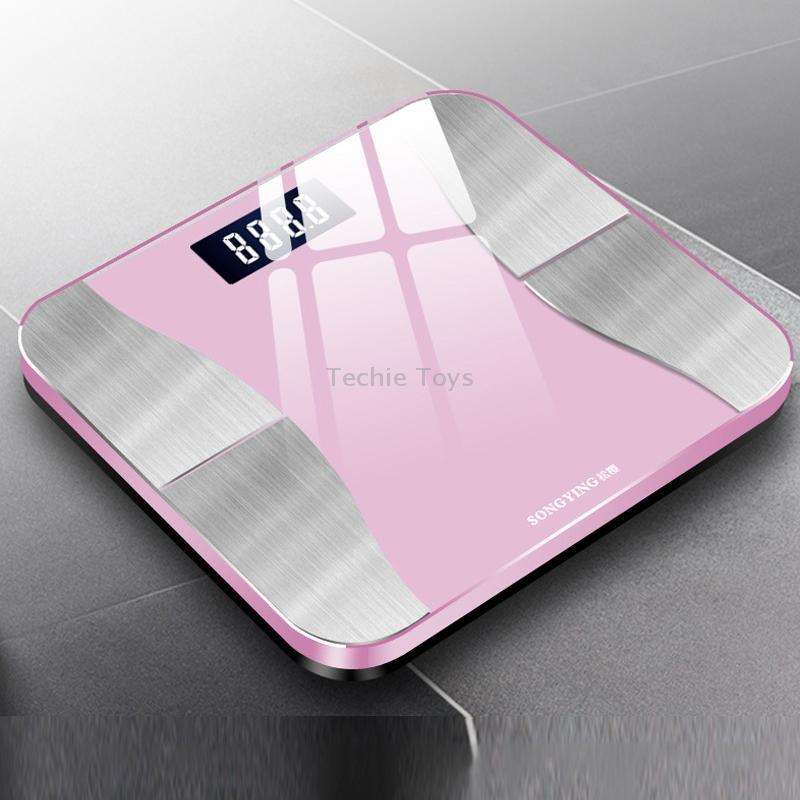 SONGYING SY06 Smart Body Fat Scale Home Body Weight Scale, Size: Charging Version(290x260mm)(Cherry