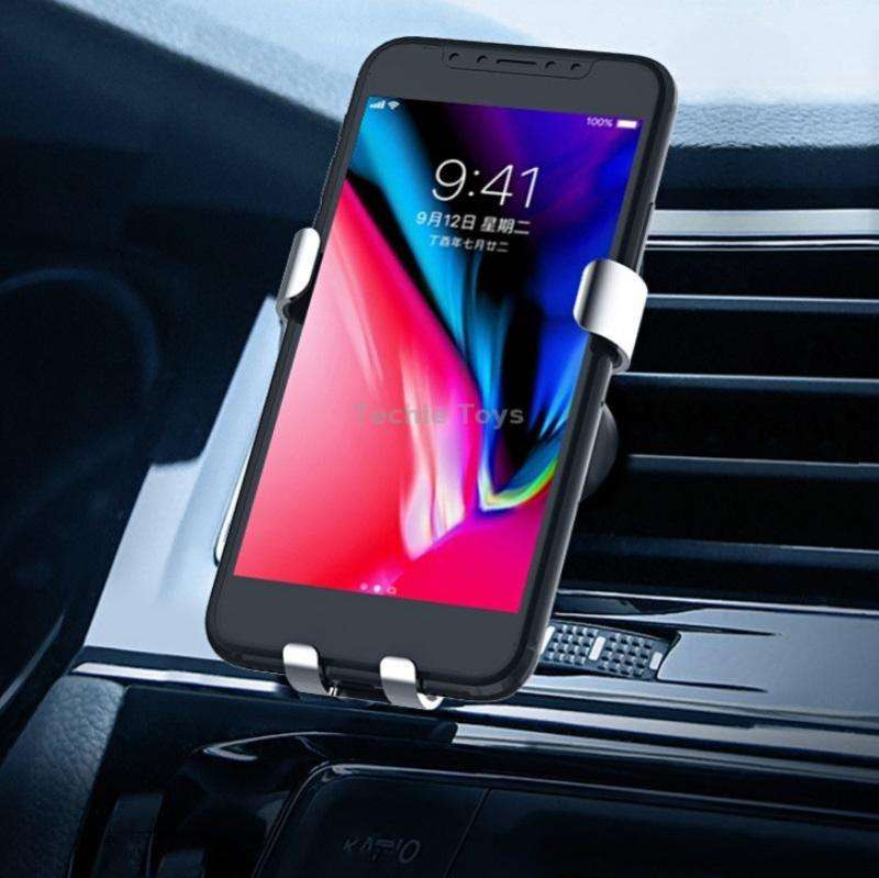 Multifunctional Mobile Phone Holder With Car Air Outlet Car Navigation Support Frame(Dark Gray)