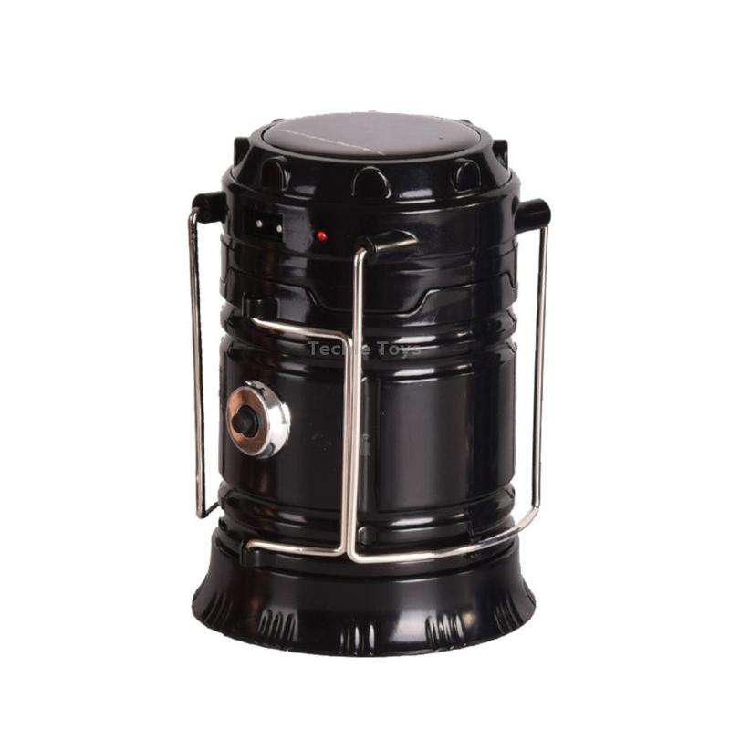 LED Tent Light Solar Rechargeable Camping Light Stretchable Multifunctional Lantern, Support USB Out