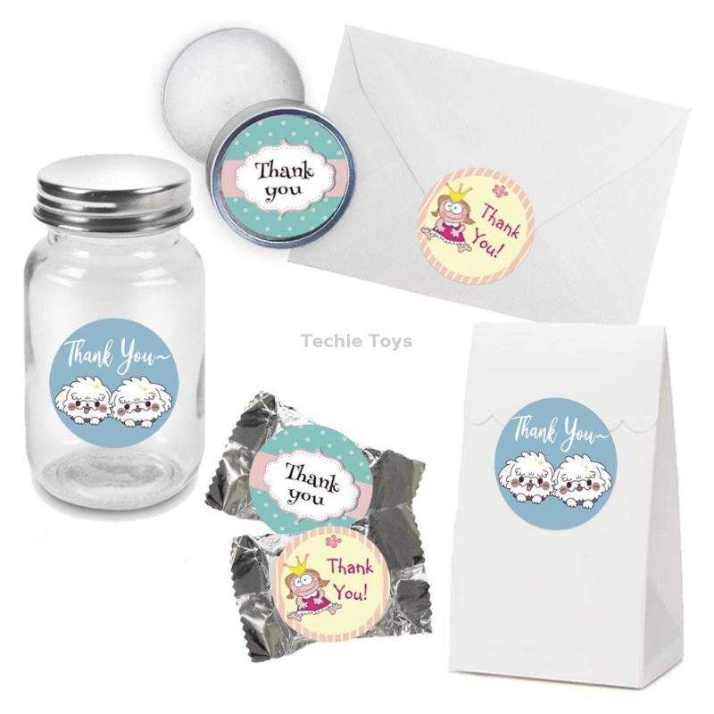 10 Rolls Seal Sticker Thank You Cute Animal Sticker Crafts Holiday Decoration Sticker, Size: 2.5cm /