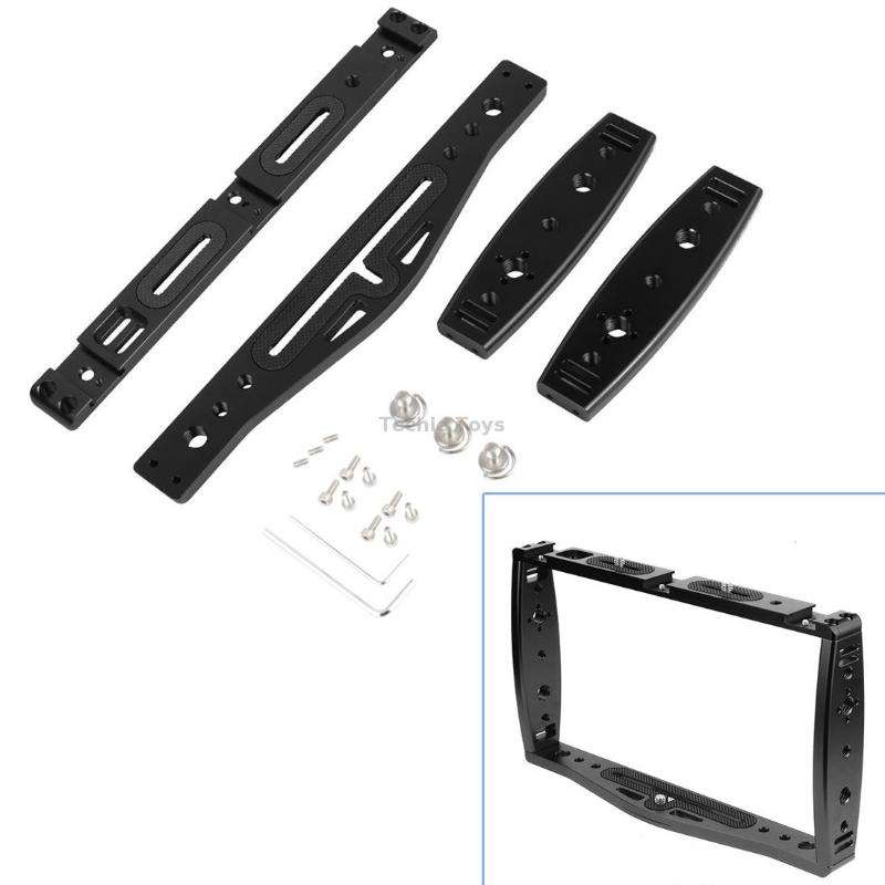 Diving Dual Handheld Grip Bracket Stabilizer Extension Phone Clamp Camera Rig Cage Underwater Case f