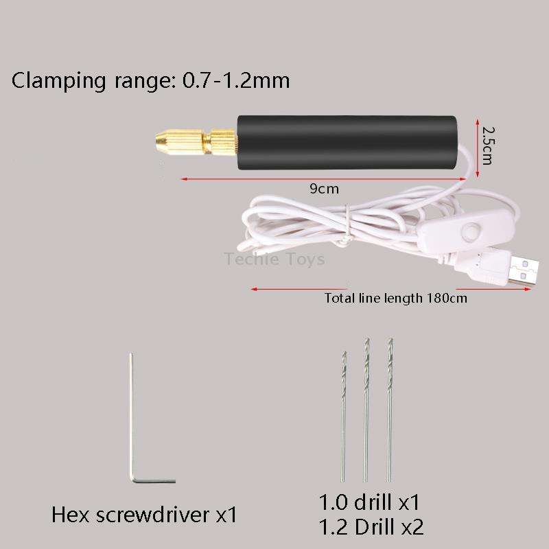 Household Mini Electric Drilling Handheld Jade Polishing Engraving Tool Electric Grinder(Electric Dr