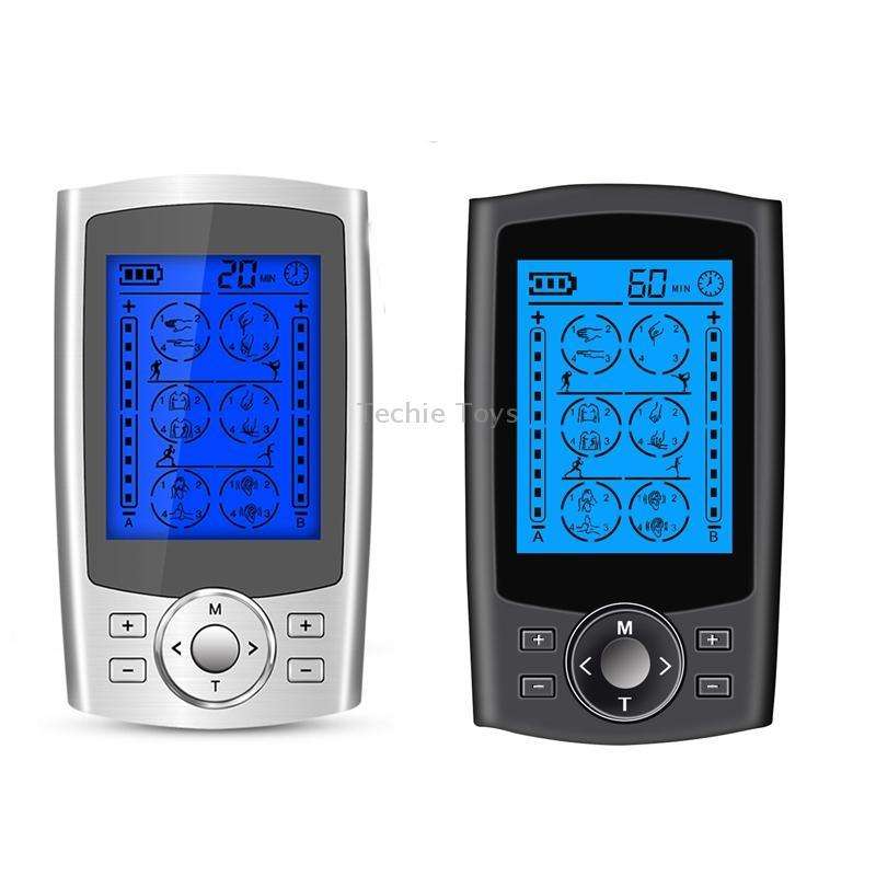 24-Mode Digital Electronic Pulse Massager Intelligent Whole Body Physical Therapy Meridian Massager,