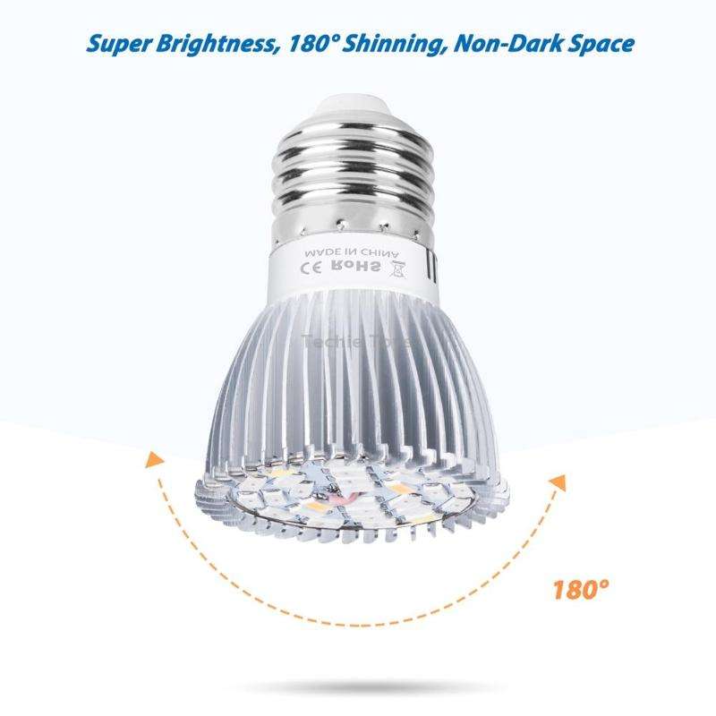 2 PCS LED Plant Growth Lamp Full Spectrum Plant Fill Light Cup, Power: E14 28 Beads