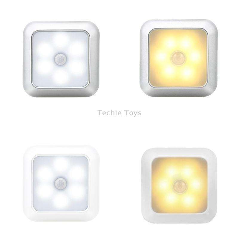 1143 Human Body Sensation Night Light Smart Home Sensing Lights, Light color: Silver White Light