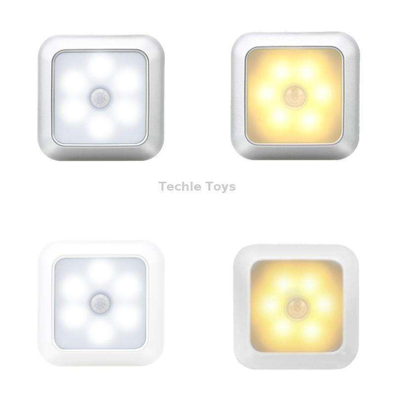 1143 Human Body Sensation Night Light Smart Home Sensing Lights, Light color: Silver Warm Light