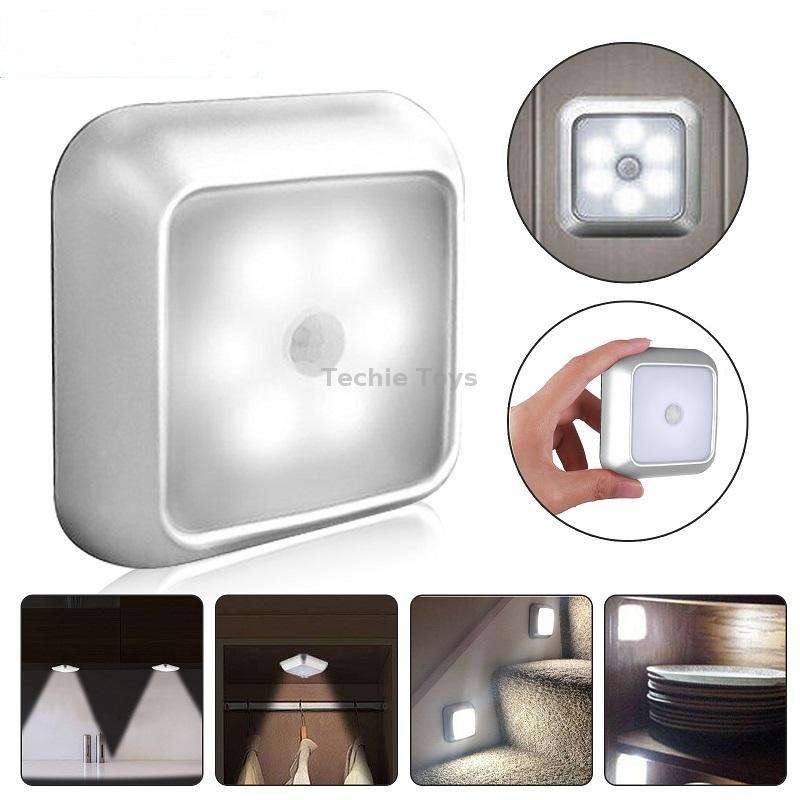 1143 Human Body Sensation Night Light Smart Home Sensing Lights, Light color: Silver Warm Light